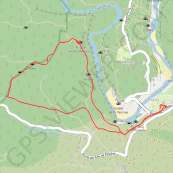 Trace GPS Casteljau, itinéraire, parcours