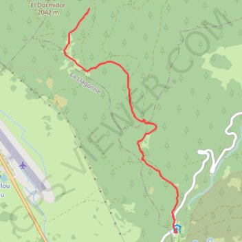Trace GPS Coll de la Llosa - Coll de la Jacinta - La Llagonne, itinéraire, parcours