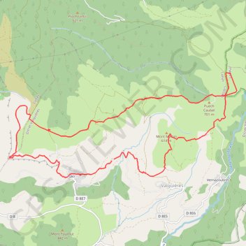 Trace GPS Eolienne de Dio - Saint Amans, itinéraire, parcours