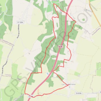 Trace GPS Circuit de la Grande Vallée - La Goulafrière, itinéraire, parcours