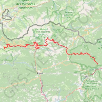 Trace GPS Pyrenees2, itinéraire, parcours