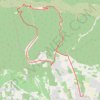 Trace GPS Vallon de Vallauris - Combe de Recaute, itinéraire, parcours