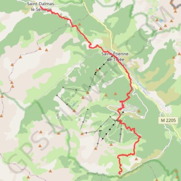 Trace GPS Traversée des Alpes - Étape 24, itinéraire, parcours