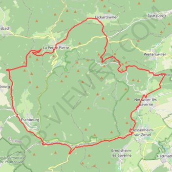 Trace GPS Circuit Sport et Patrimoine - La Petite-Pierre, itinéraire, parcours