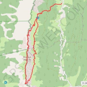 Trace GPS Sommet de Malaval par les pas de Serre Brion et Berrièves (Vercors), itinéraire, parcours