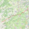 Trace GPS Chemin de Saint Jacques de Compostelle - Etape 2 - Chaponost/Saint-Martin-en-Haut, itinéraire, parcours