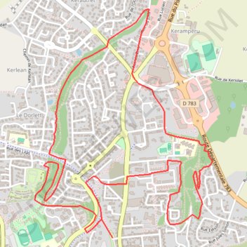 Trace GPS Cornouaille - Concarneau, itinéraire, parcours