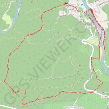 Trace GPS Cascades de Sautadet, itinéraire, parcours