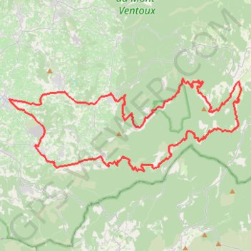 Trace GPS Vaucluse - Col Faraud - Gorges de la Nesque, itinéraire, parcours