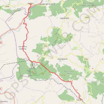 Trace GPS De Carovilli à Atelota, itinéraire, parcours
