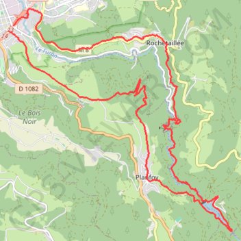 Trace GPS Circuit des barrages Saint Etienne, itinéraire, parcours