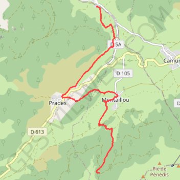 Trace GPS GR 107 : de Comus à la Jasse de Balaguès, itinéraire, parcours