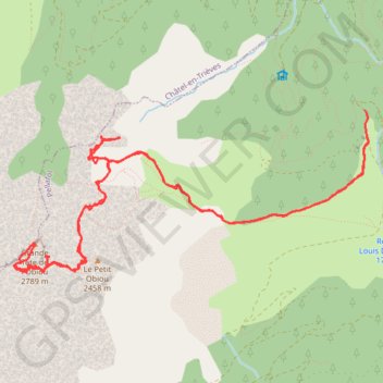 Trace GPS Obiou et crete de la Laisse (Devoluy), itinéraire, parcours