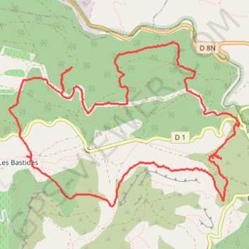 Trace GPS Autour du Château de Julhans, itinéraire, parcours