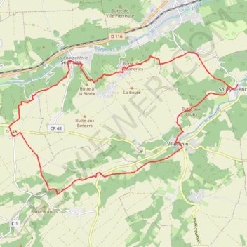 Trace GPS Souzy-la-Briche, itinéraire, parcours