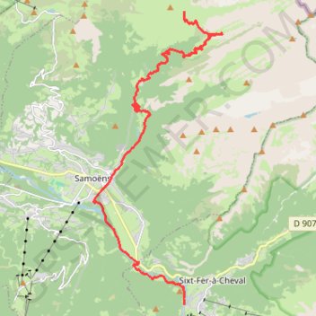 Trace GPS Via Alpina - Refuge Tornay-Bostan > Salvagny, itinéraire, parcours