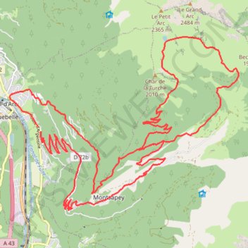 Trace GPS Lac Noir (sous le grand arc), itinéraire, parcours