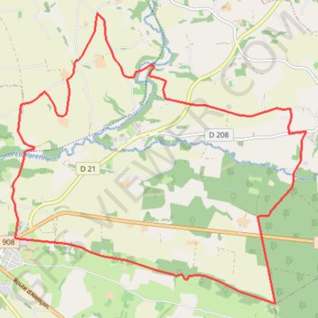 Trace GPS Les Écureuils du Domfrontais - La Nocherie, itinéraire, parcours