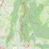 Trace GPS Pragondran - Sentier du Garde - Montbasin - Brulins, itinéraire, parcours