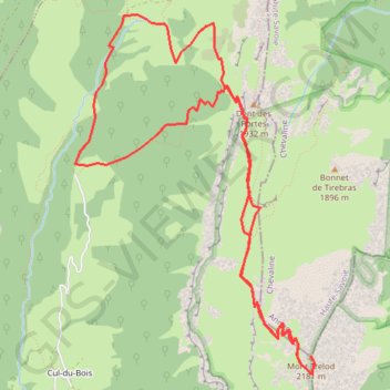 Trace GPS Le Mont Trélod, itinéraire, parcours