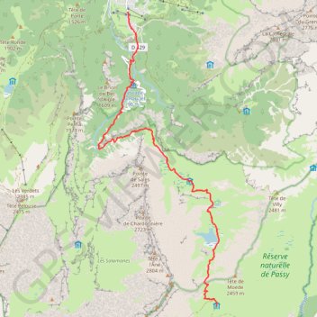 Trace GPS Traversée des Alpes - Étape 7, itinéraire, parcours