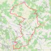 Trace GPS Jarnac Champagne 47 kms, itinéraire, parcours
