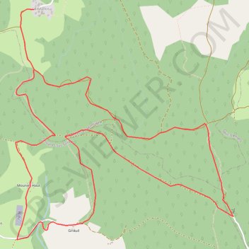 Trace GPS Le Grand Roc, itinéraire, parcours