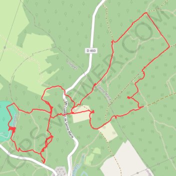 Trace GPS Balade en forêt, itinéraire, parcours