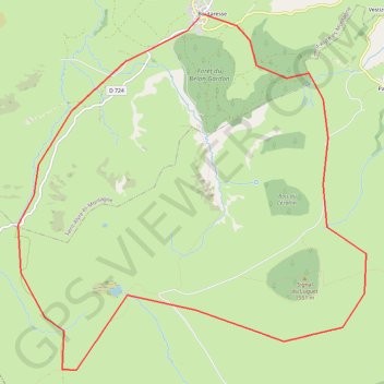 Trace GPS Tour du Luguet, itinéraire, parcours