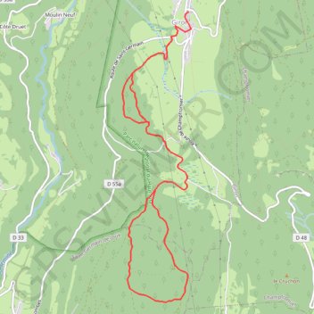Trace GPS Tour de Chevillard, itinéraire, parcours
