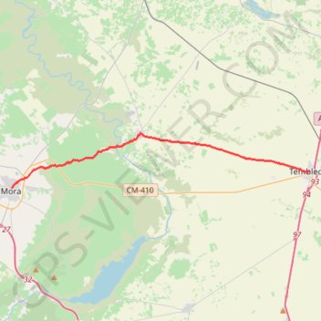 Trace GPS SE15-Tembleque-Mora, itinéraire, parcours