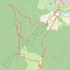 Trace GPS Croix de Justin, itinéraire, parcours