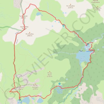 Trace GPS Pic des Escaliers - Arthanolathzégagnia, itinéraire, parcours