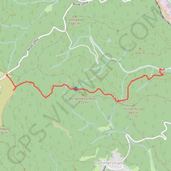 Trace GPS Marche Thann retour, itinéraire, parcours