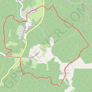 Trace GPS Sur les chemins de Marcouyeux - Le Jardin - Pays d'Égletons, itinéraire, parcours
