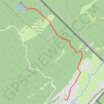 Trace GPS Chalet Gaillard, itinéraire, parcours