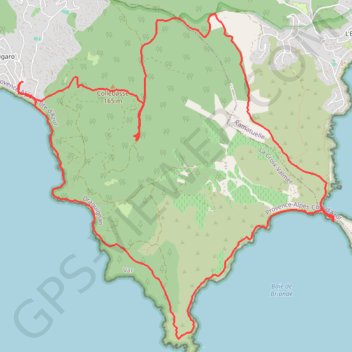 Trace GPS La Croix Valmer - Cap Taillat - Collebasse, itinéraire, parcours