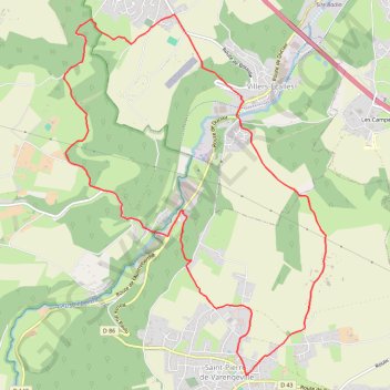 Trace GPS Saint Pierre de Varengeville - vallée de l'Austreberthe, itinéraire, parcours