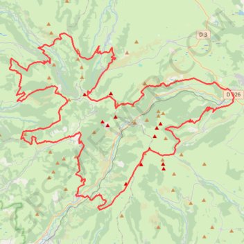 Trace GPS GR400 Tour des Volcans du Cantal (2020), itinéraire, parcours