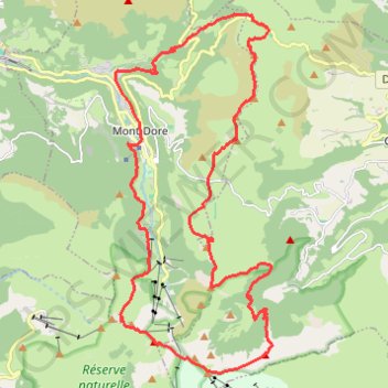 Trace GPS Puy de Sancy depuis Mont-Dore, itinéraire, parcours