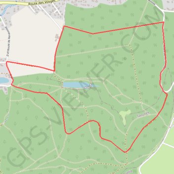 Trace GPS Chemins du Cœur des Vosges - Étang de La Comtesse, itinéraire, parcours
