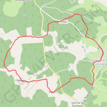 Trace GPS Sur les traces des Cerfs - Saint-Hilaire-Foissac - Pays d'Égletons, itinéraire, parcours