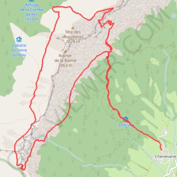 Trace GPS Tour des Rochers de la Balme par le pas Ernadant (Vercors), itinéraire, parcours