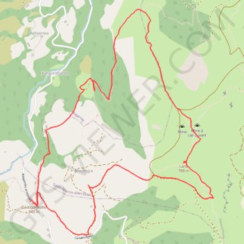 Trace GPS Larla en circuit depuis Gastigar lépoa, itinéraire, parcours