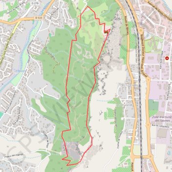 Trace GPS La montagne de Crussol, itinéraire, parcours
