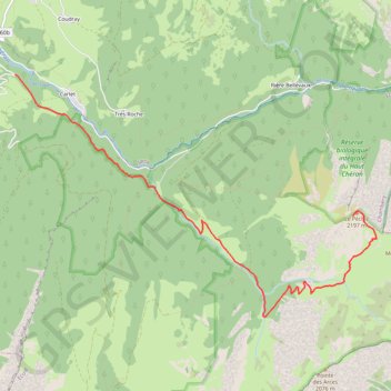Trace GPS Le Mont Pecloz dans les Bauges, itinéraire, parcours