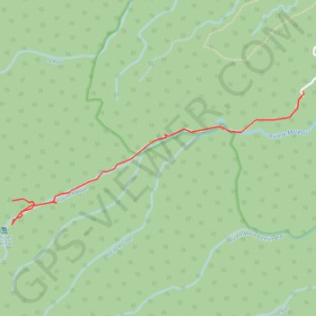 Trace GPS Chutes Moreau, itinéraire, parcours