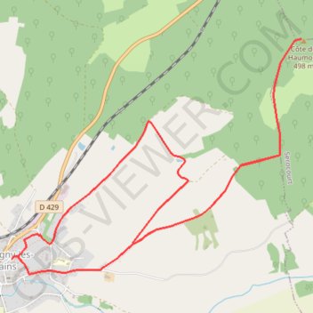 Trace GPS Le Sentier du Haumont - Martigny-les-Bains, itinéraire, parcours