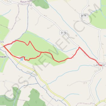Trace GPS De Latrape à Règue Longue, itinéraire, parcours