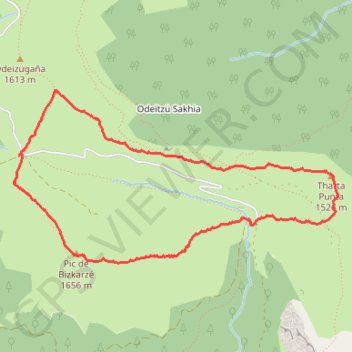Trace GPS Tour du Vallon d'IBARRONDOUA, itinéraire, parcours